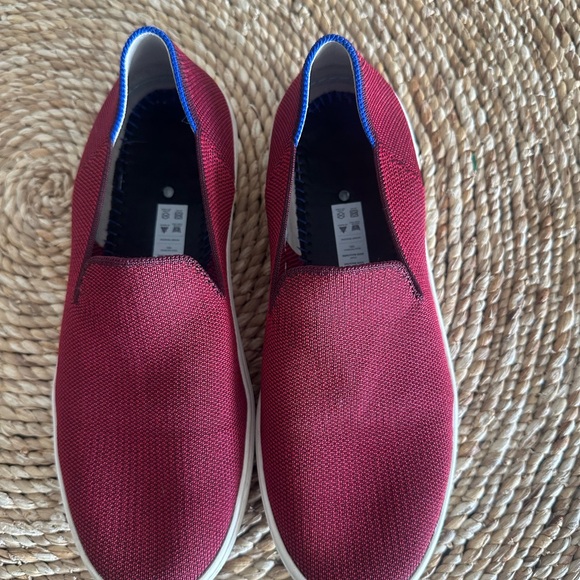 Rothy's Slip On Red Garnet Retired Sneaker 8.5 fall classic slip on casual - Picture 8 of 9